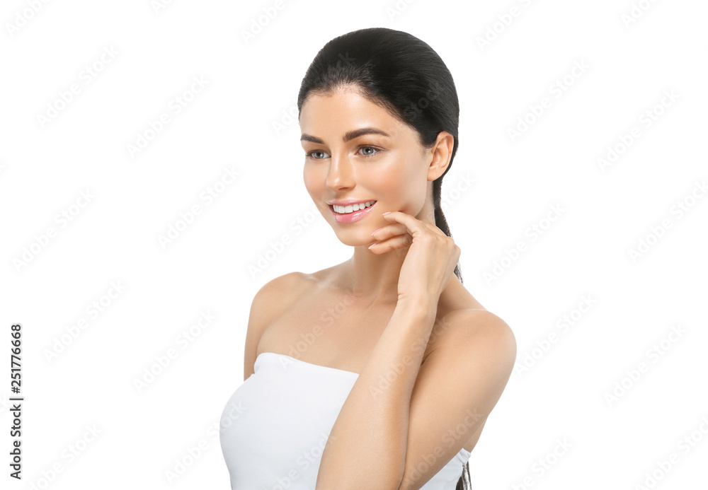 Healthy skin woman beauty female natural makeup pure skin portrait Healthy skin woman beauty female natural makeup pure skin portrait