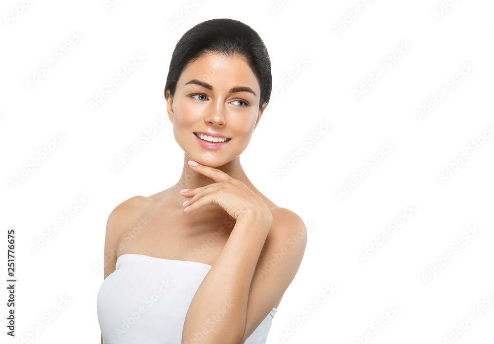Healthy skin woman beauty female natural makeup pure skin portrait Healthy skin woman beauty female natural makeup pure skin portrait