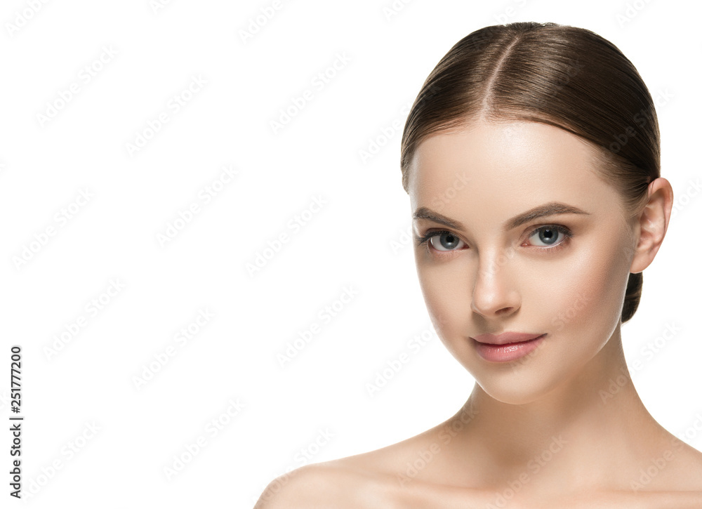 Healthy skin woman beauty female natural makeup pure skin portrait Healthy skin woman beauty female natural makeup pure skin portrait
