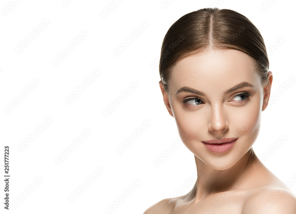 Healthy skin woman beauty female natural makeup pure skin portrait Healthy skin woman beauty female natural makeup pure skin portrait