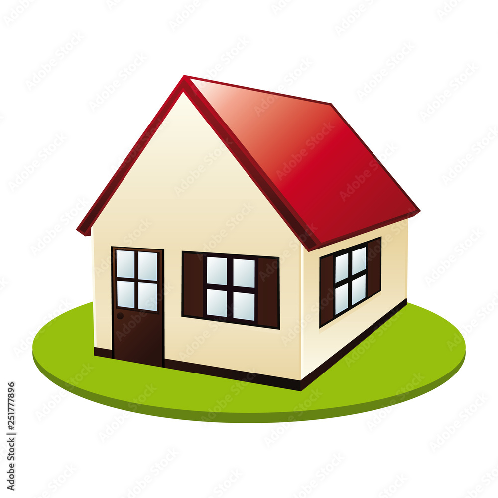 Litlle cute house. real estate vector icon. Litlle cute house. real estate vector icon.
