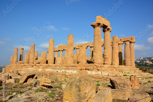 Italie, Sicile, Agrigente, temple d'Hera. c'est un temple dorique situé dans la vallée des temples.