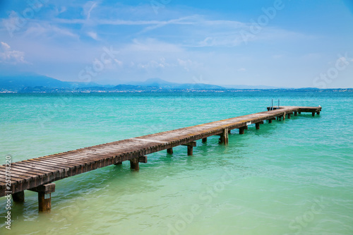 pier at the lake Garda