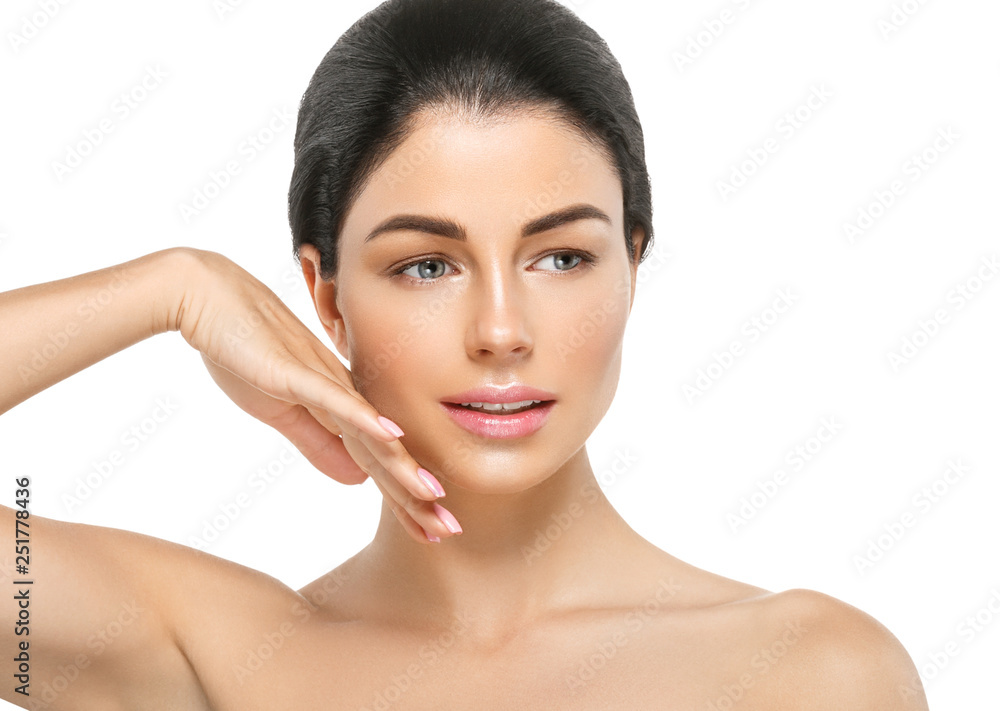 Healthy skin woman beauty female natural makeup pure skin portrait Healthy skin woman beauty female natural makeup pure skin portrait
