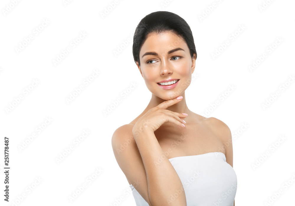 Healthy skin woman beauty female natural makeup pure skin portrait Healthy skin woman beauty female natural makeup pure skin portrait