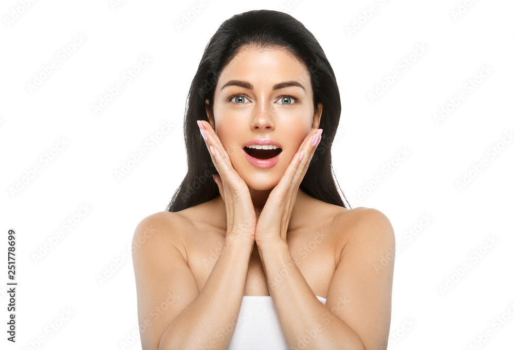 Healthy skin woman beauty female natural makeup pure skin portrait Healthy skin woman beauty female natural makeup pure skin portrait