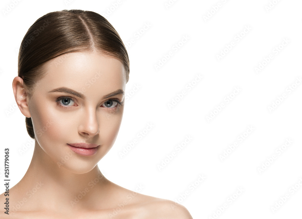 Beautiful hair woman long brunette hairsstyle healthy skin Beautiful hair woman long brunette hairsstyle healthy skin