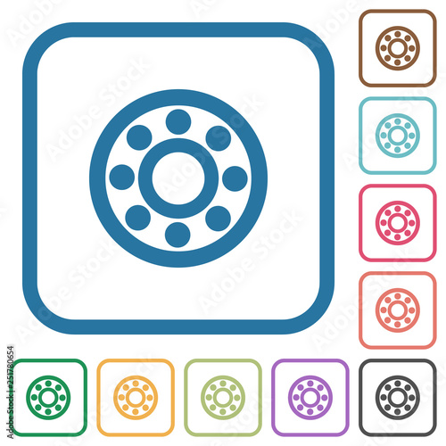 Bearings simple icons photo