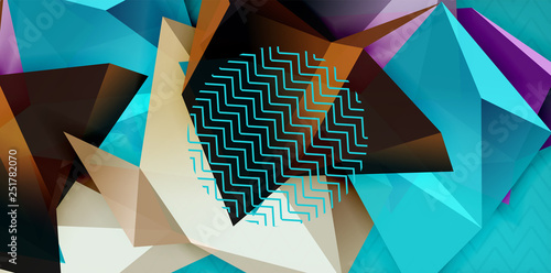 Triangular low poly background design