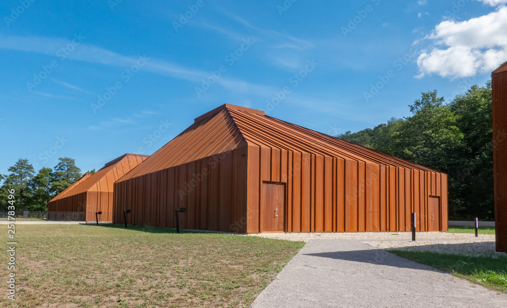 modern rusty barn