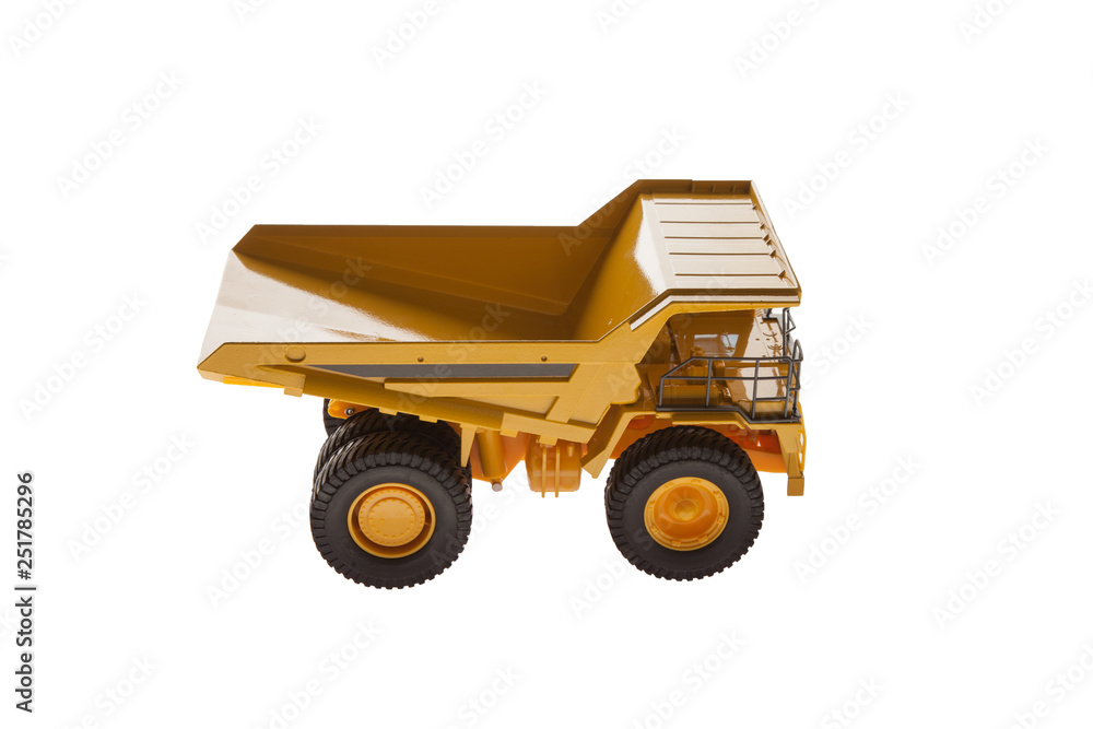 Heavy Load Dump Truck Top View Heavy Load Dump Truck Top View