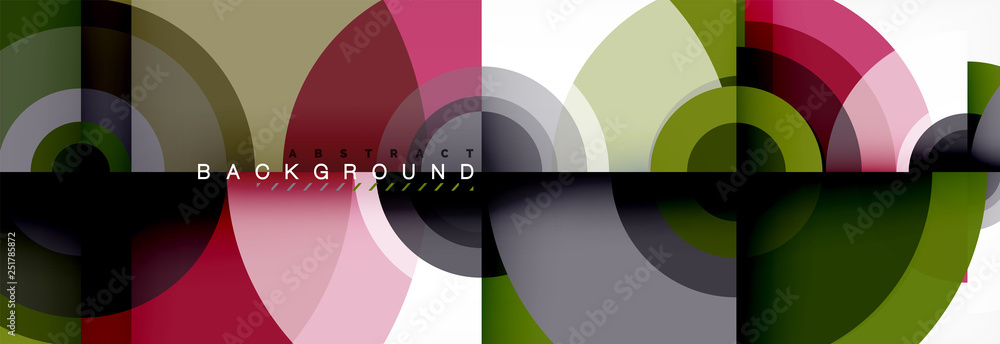 Round shapes vector abstract background. Trendy circle shapes composition vector Round shapes vector abstract background. Trendy circle shapes composition vector