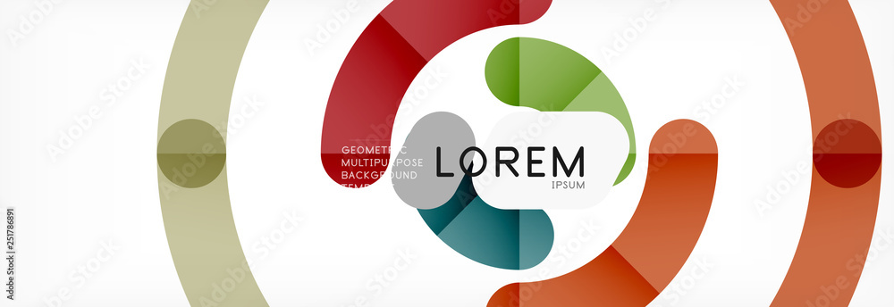 Line design circles abstract background Line design circles abstract background