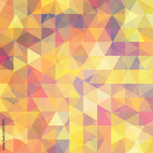 Wallpaper Mural Triangle vector background. Can be used in cover design, book design, website background. Vector illustration. Pastel yellow, pink colors. Torontodigital.ca