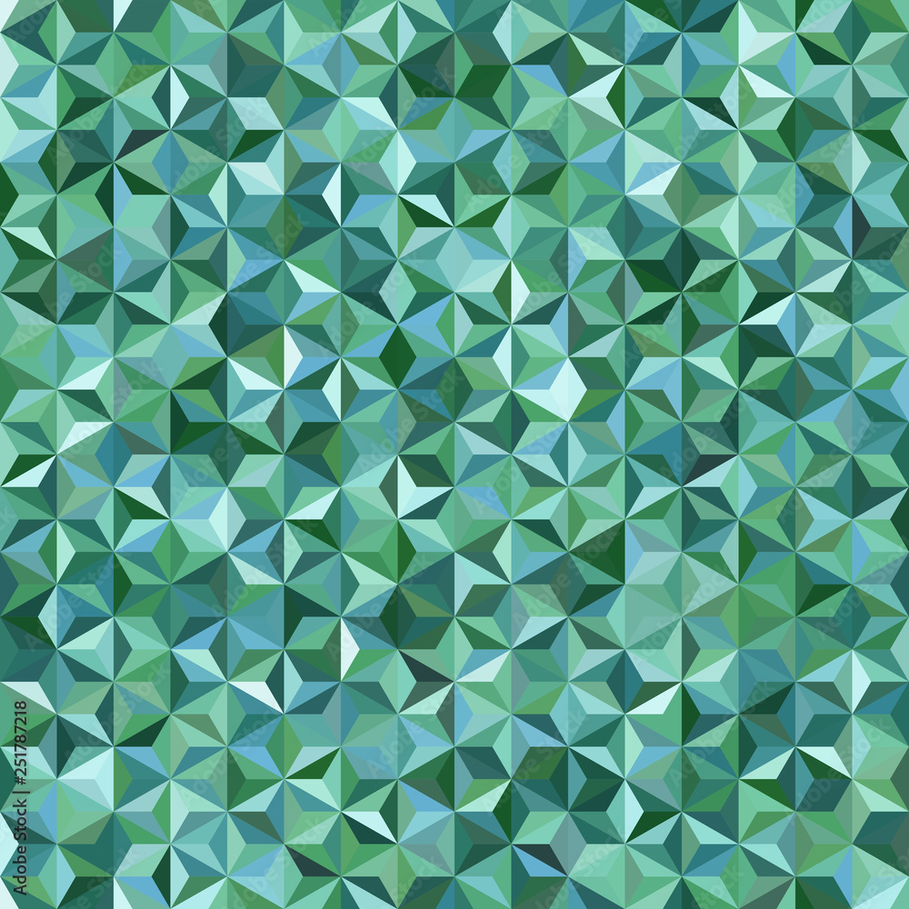 Background of green, white geometric shapes. Seamless mosaic pattern. Vector illustration Background of green, white geometric shapes. Seamless mosaic pattern. Vector illustration