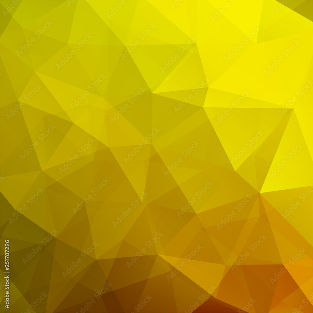 Yellow polygonal vector background. Can be used in cover design, book design, website background. Vector illustration Yellow polygonal vector background. Can be used in cover design, book design, website background. Vector illustration