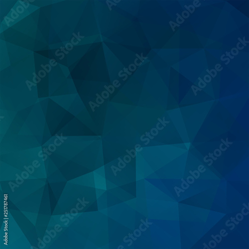 Abstract polygonal vector background. Dark blue geometric vector illustration. Creative design template. © tashechka