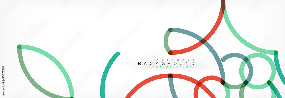Curly wave lines abstract background design, transparent color lines on gray Curly wave lines abstract background design, transparent color lines on gray