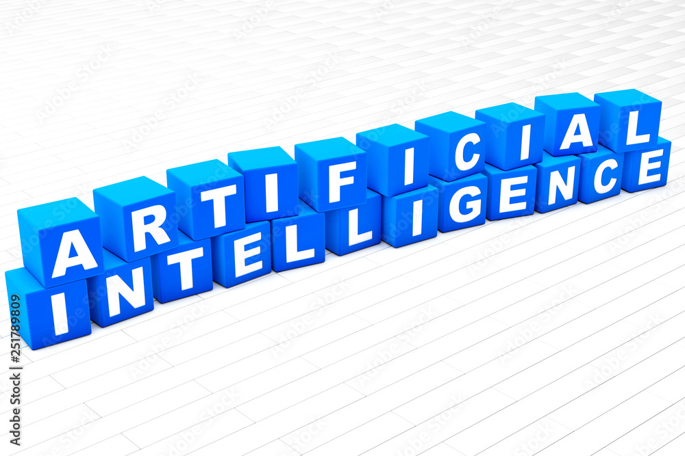 Artificial Intelligence word illustration Artificial Intelligence word illustration
