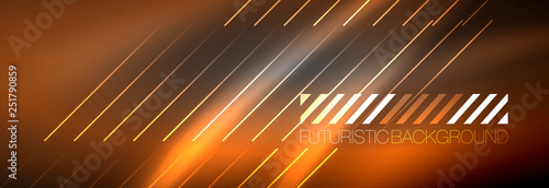 Shiny glowing lights neon color design background