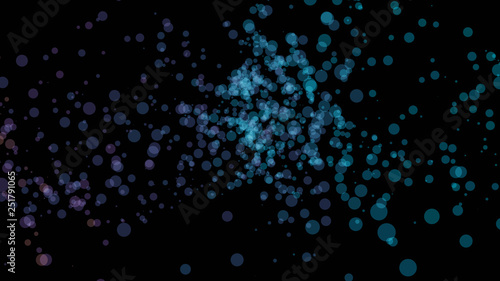 Colored different circles. Background of different sizes of circles of different shades of the same color.