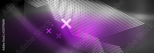 Shiny glowing lights neon color design background