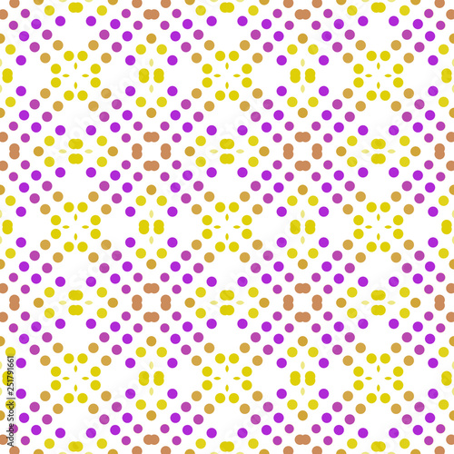 Seamless abstract pattern background with a variety of colored circles.