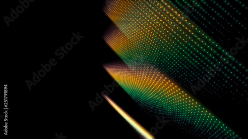 Abstract background with circles and lines. Different shades and thickness.