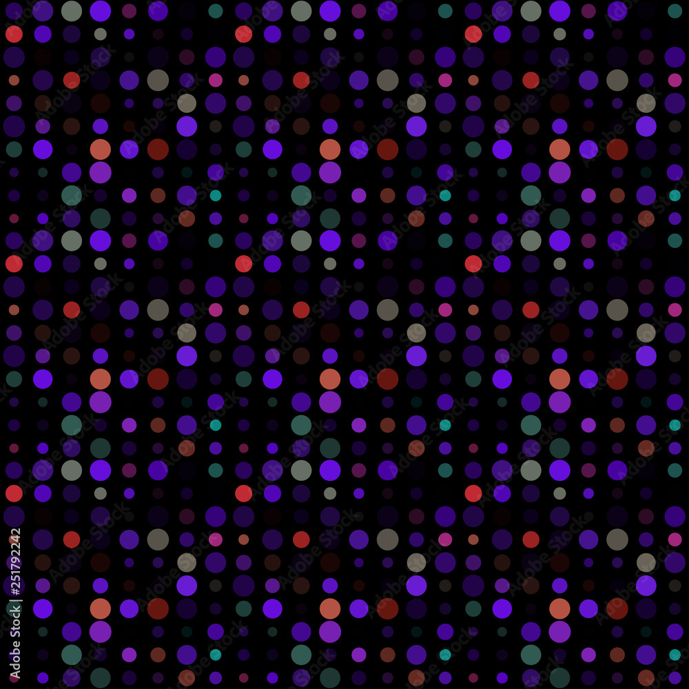 Seamless abstract pattern background with a variety of colored circles.