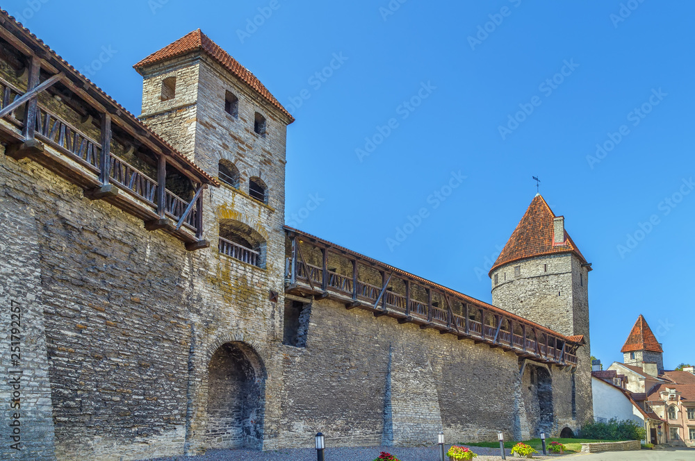 Walls of Tallinn, Estonia