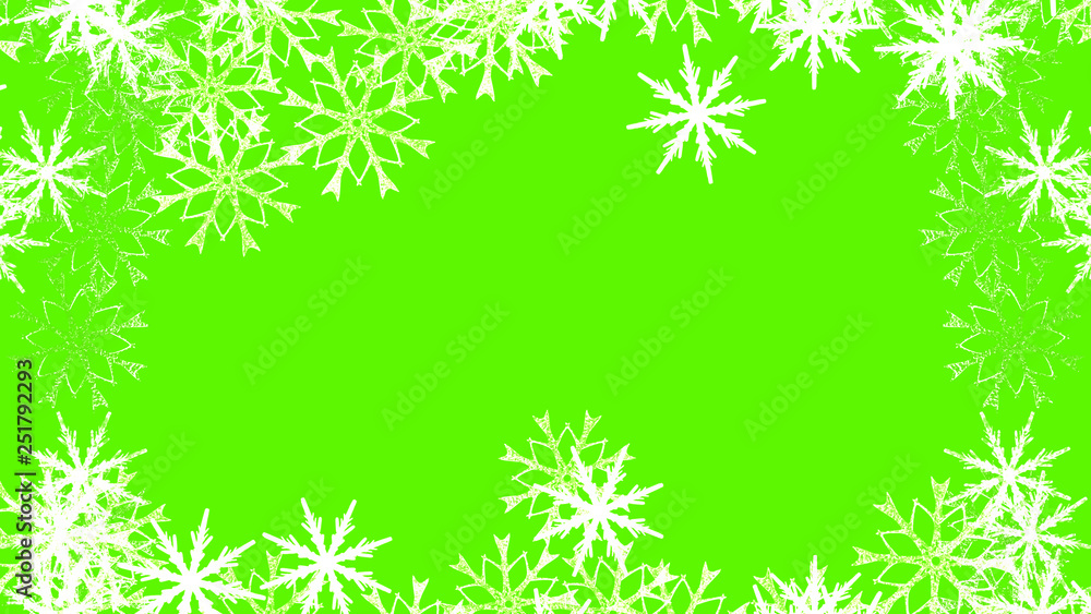 Abstract background with a variety of colorful snowflakes. Big and small. Abstract background with a variety of colorful snowflakes. Big and small.
