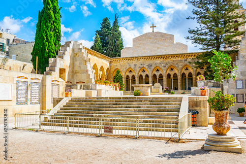 Fotografi church of pater noster in Jerusalem, Israel