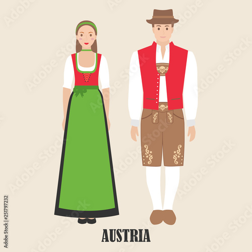 Austrians in national dress