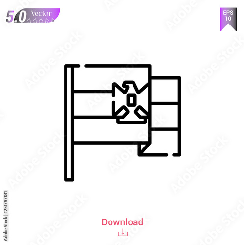 Outline egypt icon isolated on white background. Line pictogram. Graphic design, mobile application, old Egypt icons, logo, user interface. Editable stroke. EPS10 format vector illustration