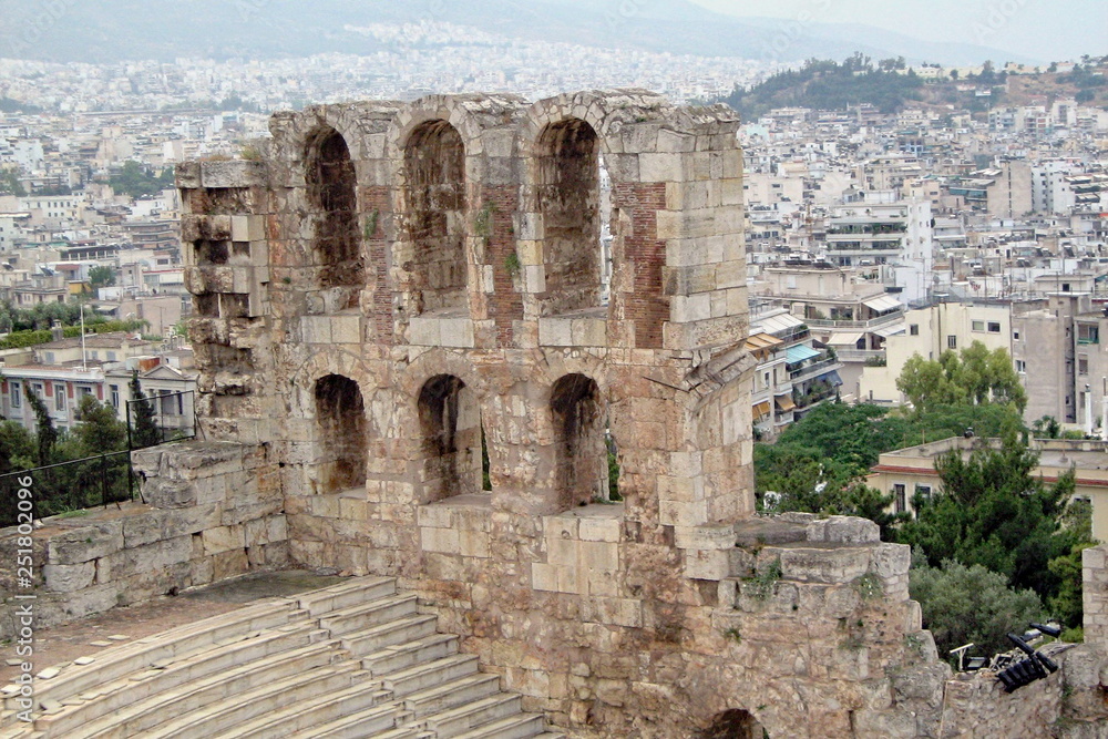The antique theatre in Athens