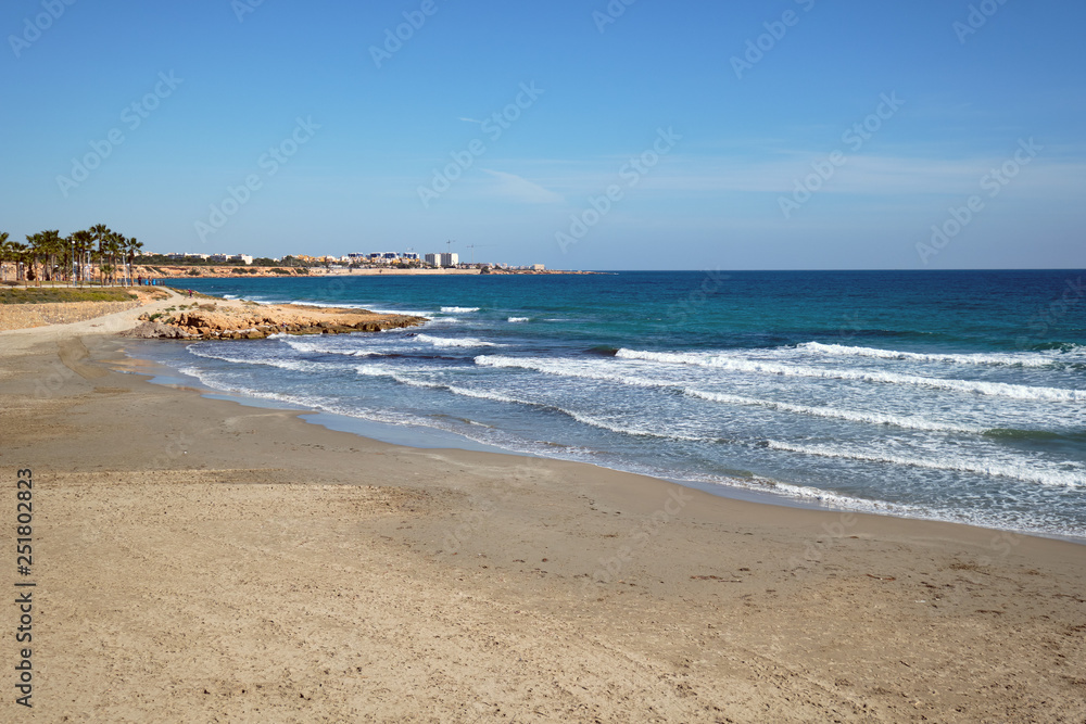 Empty Flamenco beach