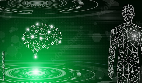 abstract background technology concept in green light,human body heal,technology modern medical science in future and global international medical with tests analysis clone DNA human