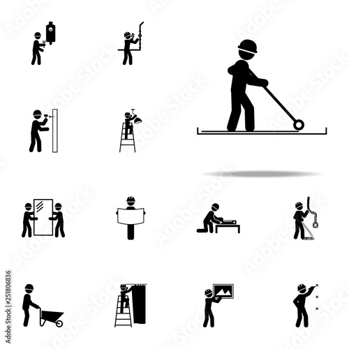 construction, waterproof worker icon. Construction People icons universal set for web and mobile