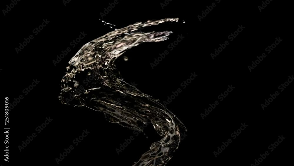 4K Liquid flows across the frame. 3D CGI animation. 4K Liquid flows across the frame. 3D CGI animation.