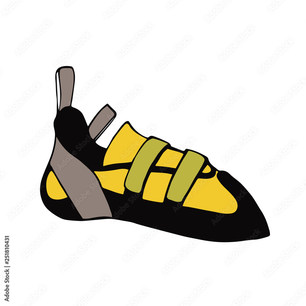 Climbing shoe vector illustration isolated Stock Vector Adobe Stock
