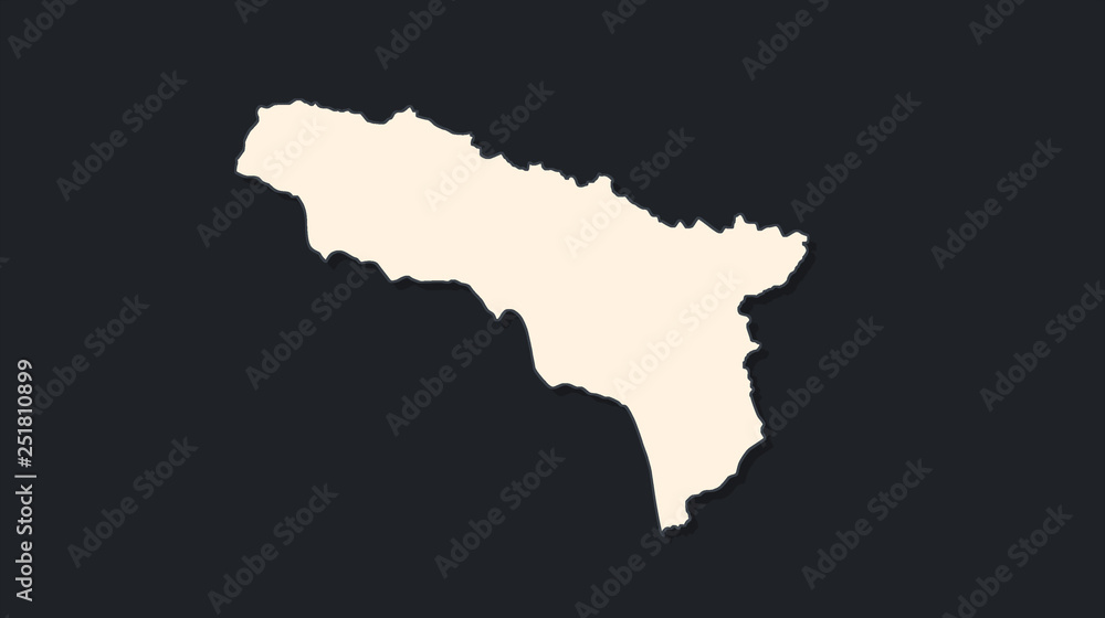 Abstract flat colorful Abkhazia map. Abstract flat colorful Abkhazia map.