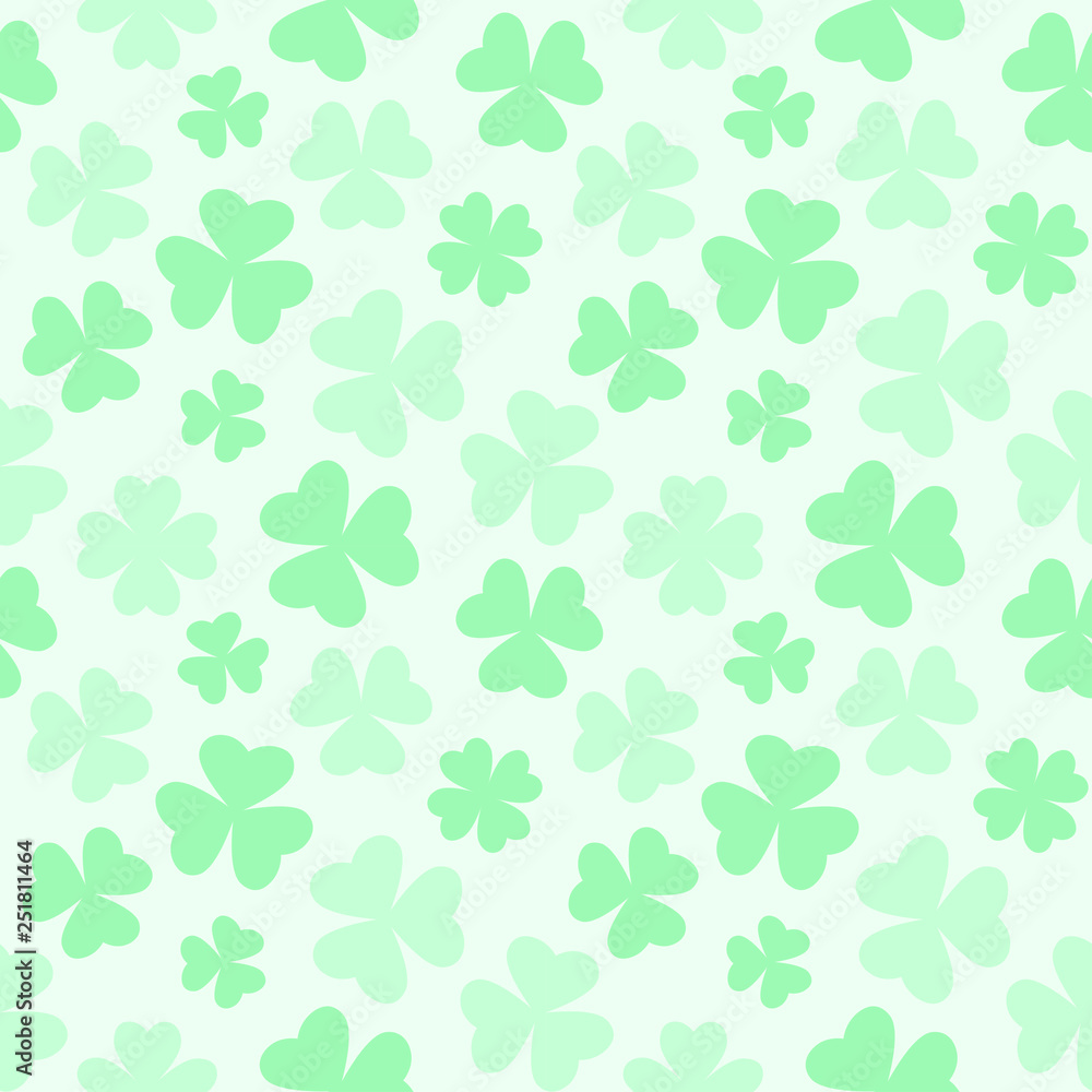 Seamless soft colored clover pattern Seamless soft colored clover pattern