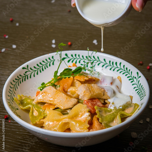 Farfalle With Salmon And Creamy Sauce