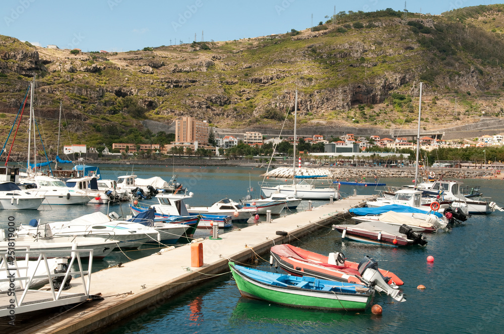 Bootshafen in Machico auf Madeira