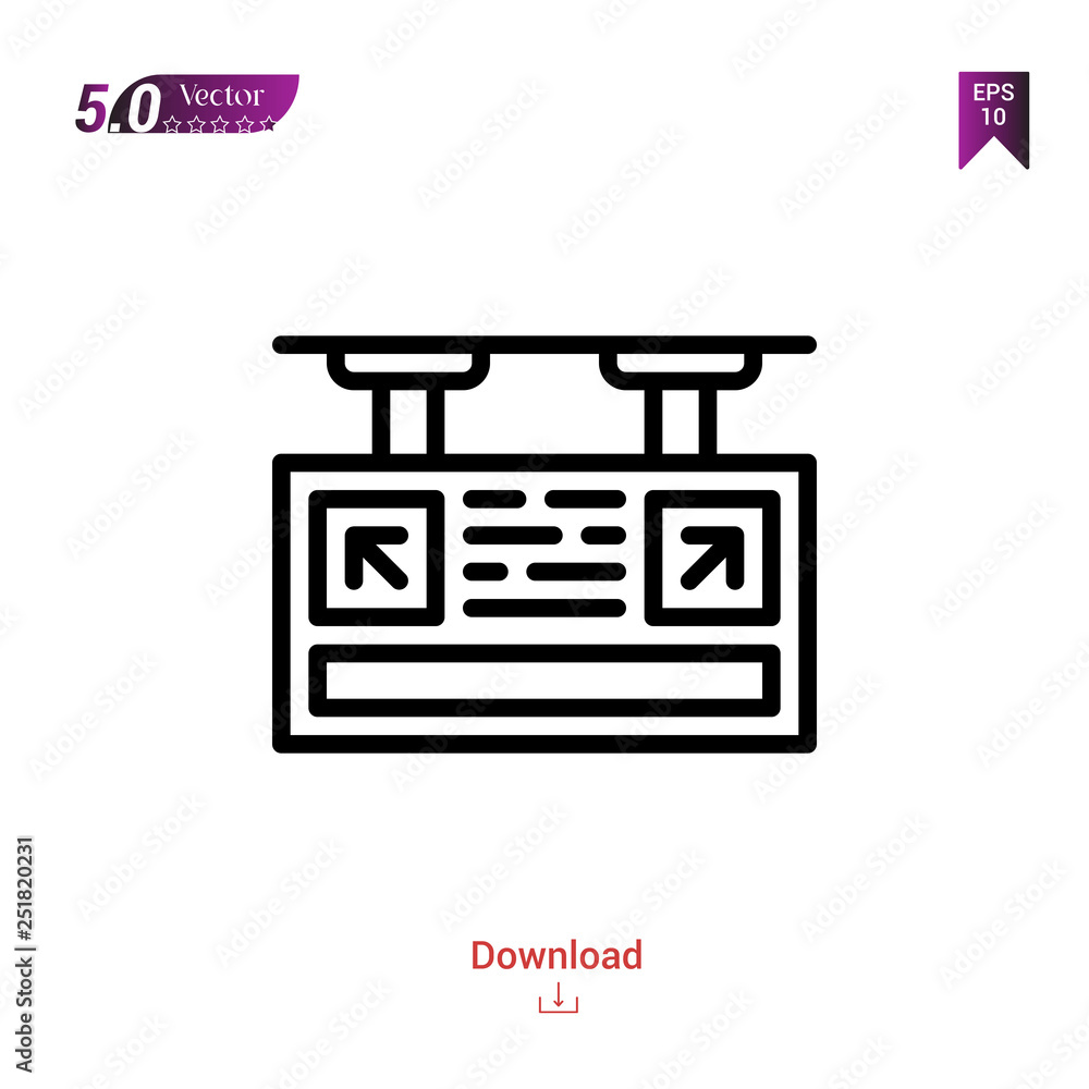 Outline gates icon isolated on white background. Line pictogram. Graphic design, mobile application, logo, user interface. Editable stroke. EPS10 format vector illustration Outline gates icon isolated on white background. Line pictogram. Graphic design, mobile application, logo, user interface. Editable stroke. EPS10 format vector illustration