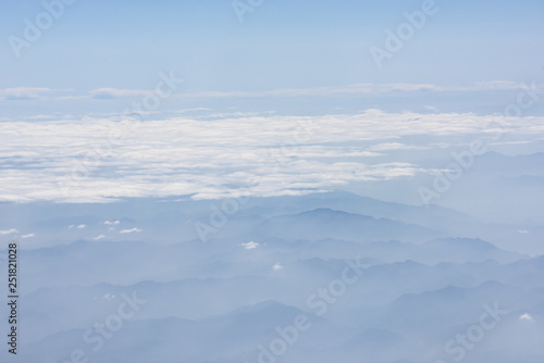 layers of mountain landscape