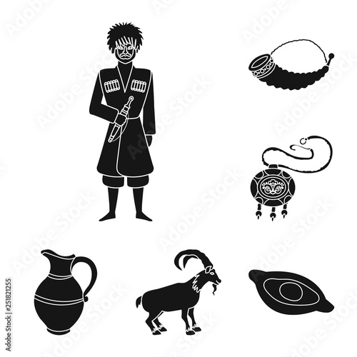 Vector design of heritage and originality sign. Set of heritage and traditions stock symbol for web.