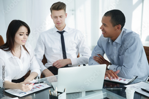 professional business team working with financial documents