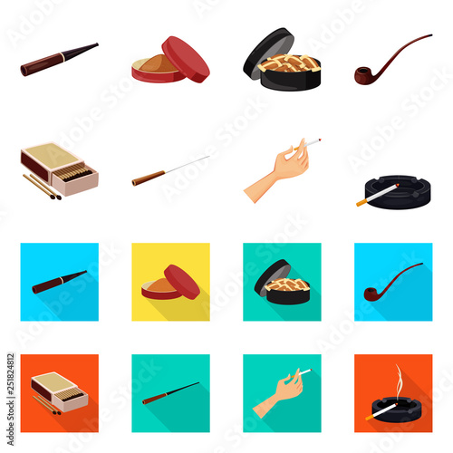 Vector illustration of refuse and stop logo. Collection of refuse and habit stock symbol for web.