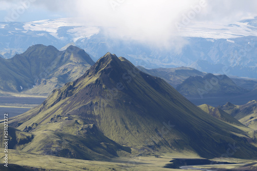 Stórasúla and Eyjafjallajökull, Iceland